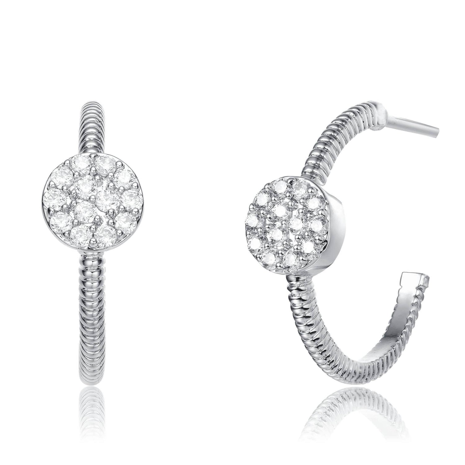 Round Open Hoop Earrings