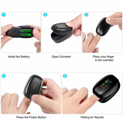 Finger Pulse Oximeter – Heart Rate &amp; SPO2 Monitor