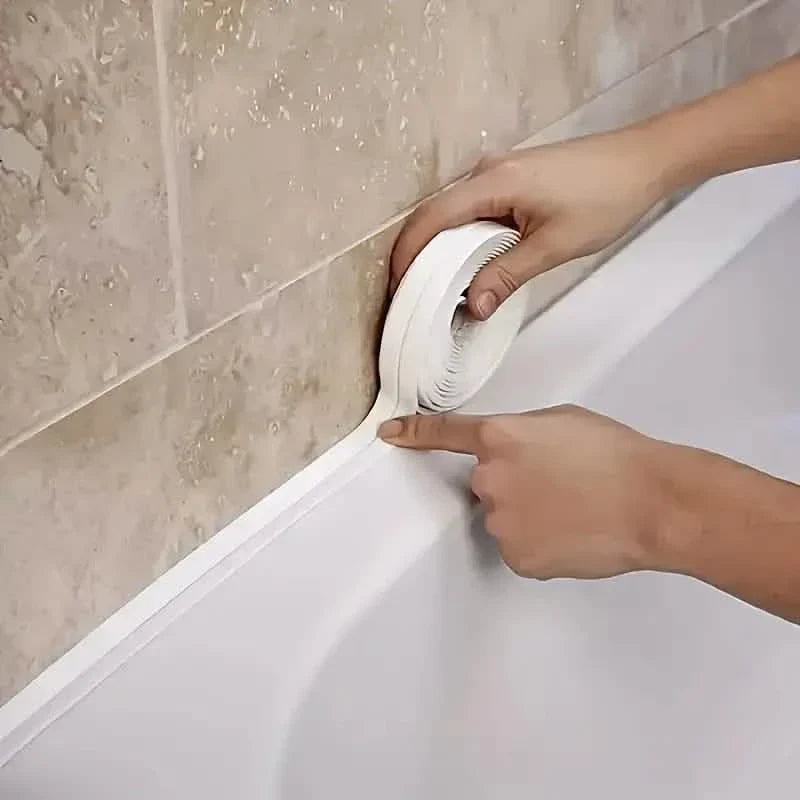Self-Adhesive Waterproof Caulk Strip - Moisture-Resistant Sealing Tape for Kitchen &amp; Bathroom