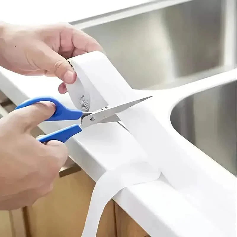 Self-Adhesive Waterproof Caulk Strip - Moisture-Resistant Sealing Tape for Kitchen &amp; Bathroom