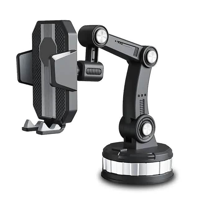 Solid &amp; Durable Car Phone Holder Mount for Dashboard Windshield Long Arm Strong Suction Cell Phone Car Mount