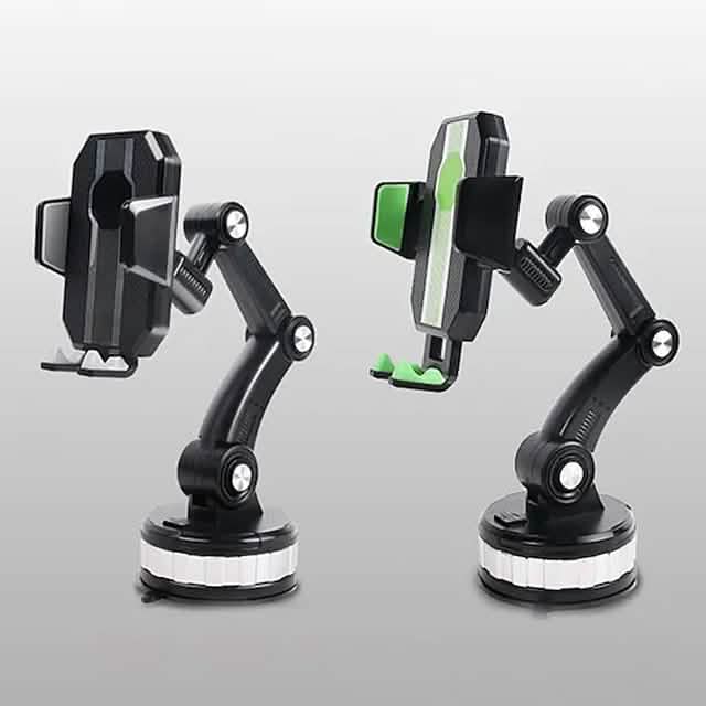 Solid &amp; Durable Car Phone Holder Mount for Dashboard Windshield Long Arm Strong Suction Cell Phone Car Mount