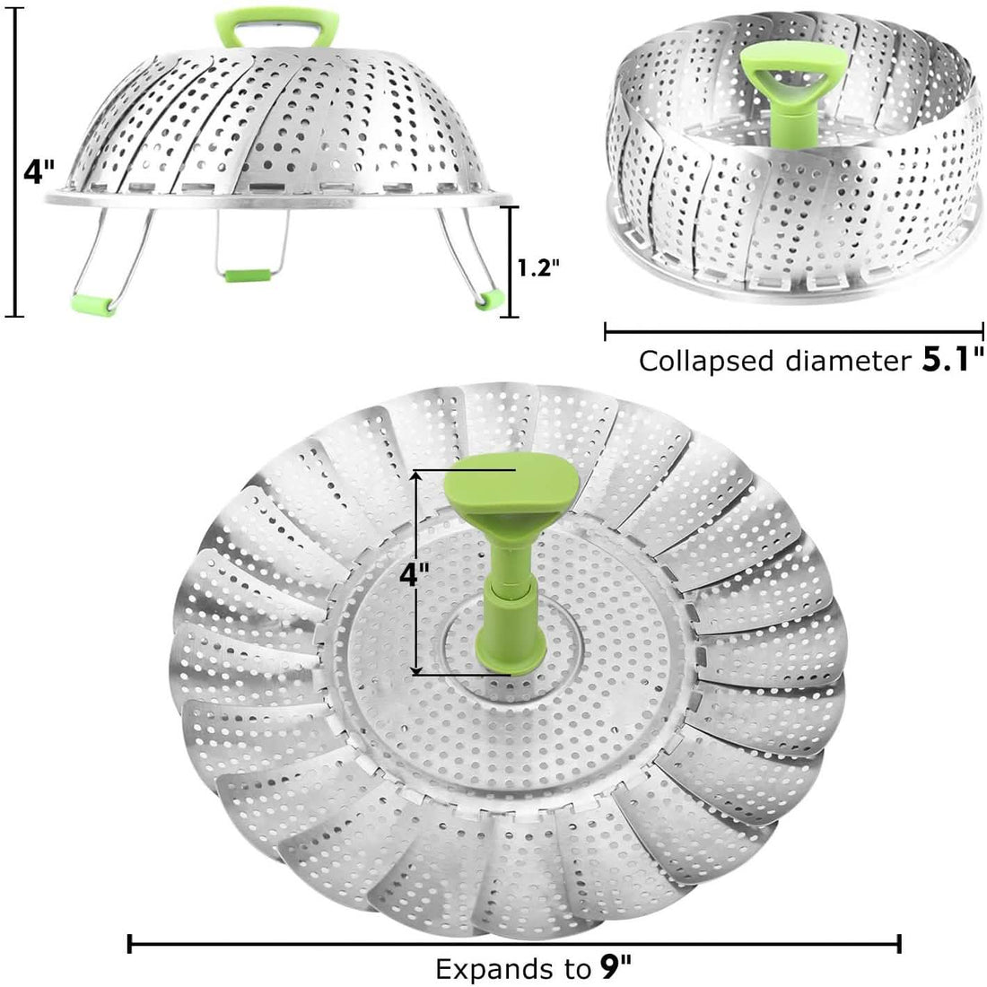 Stainless Steel Vegetable Steamer Basket