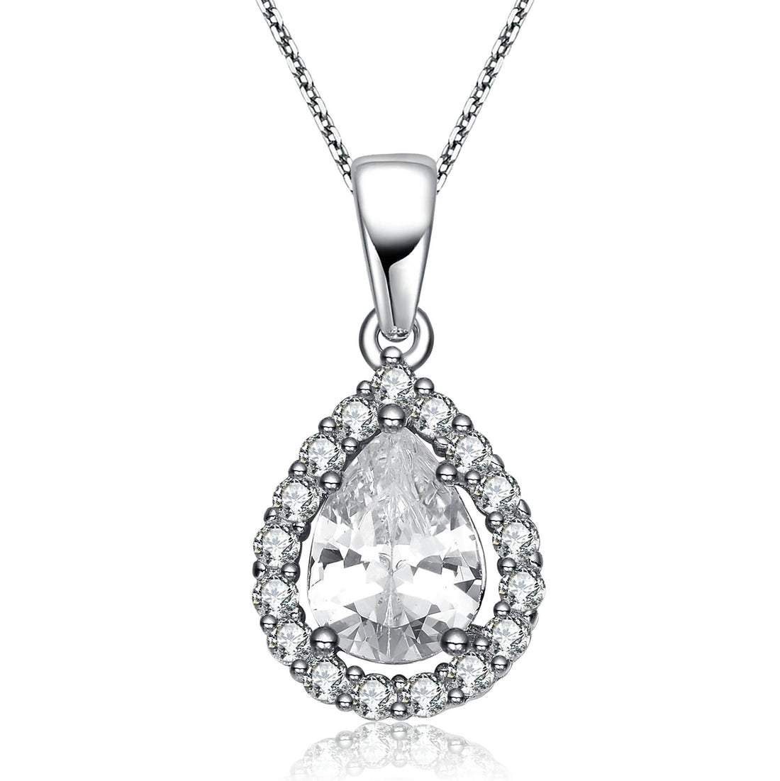 Sterling Silver Halo Pendant