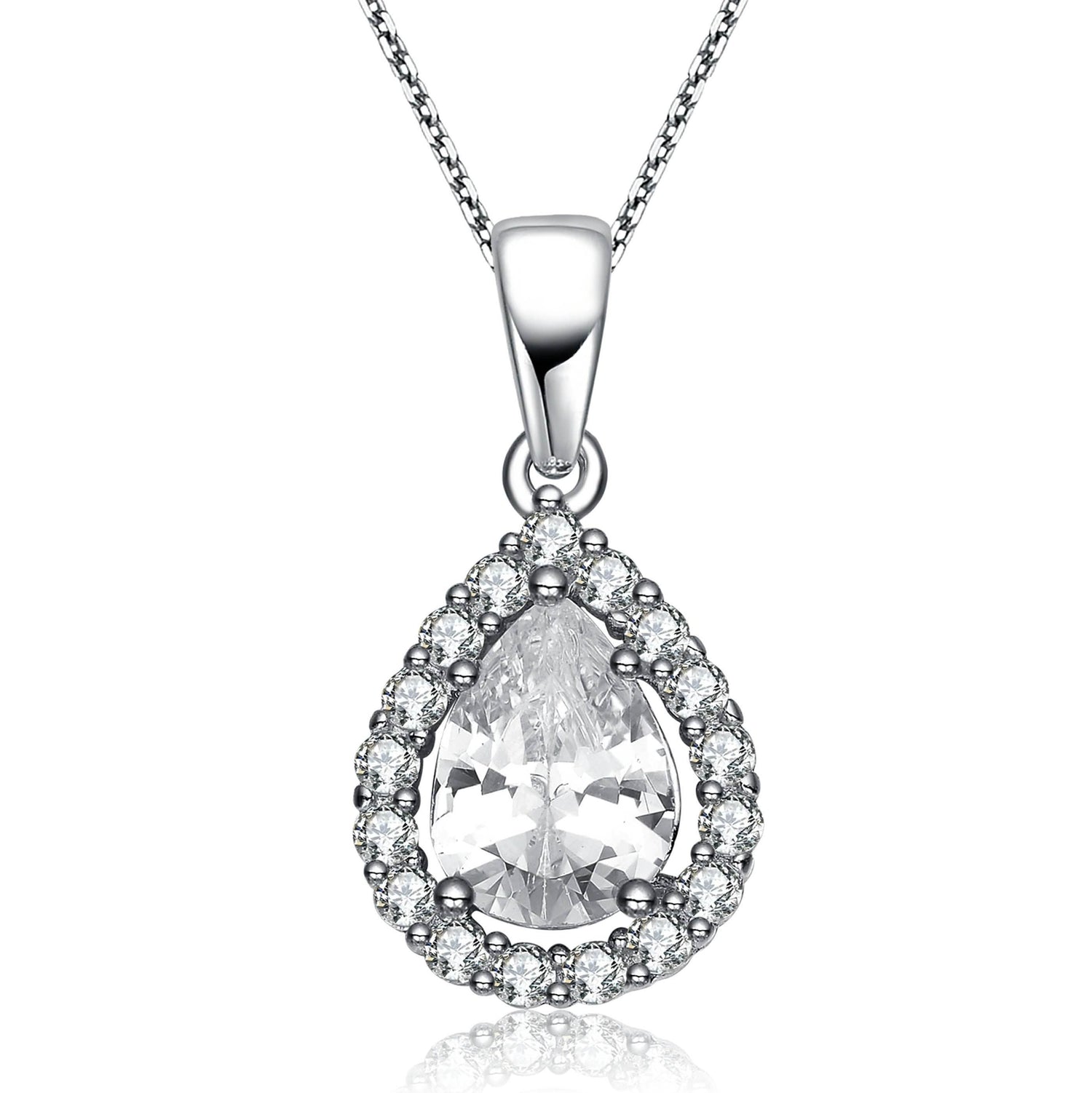 Sterling Silver Halo Pendant