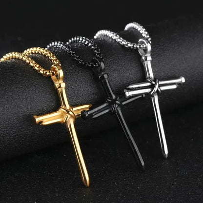 Titanium Steel Casting Steel Nails Cross Men&
