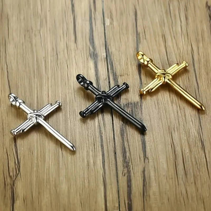 Titanium Steel Casting Steel Nails Cross Men&