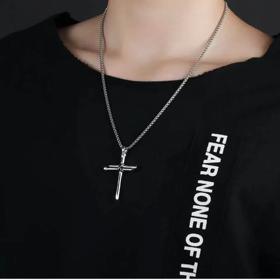 Titanium Steel Casting Steel Nails Cross Men&