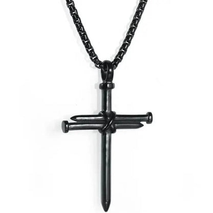 Titanium Steel Casting Steel Nails Cross Men&