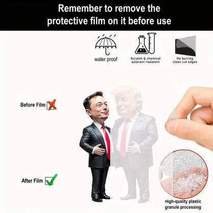 Trump &amp; Musk Acrylic Hanging Ornament