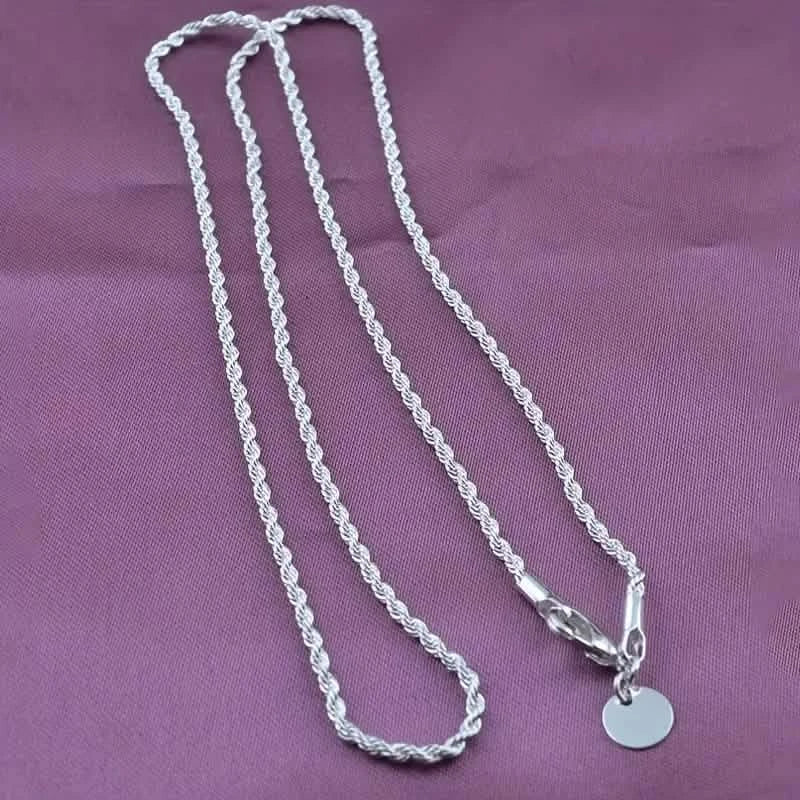 Twist Rope Chain Necklace Women&