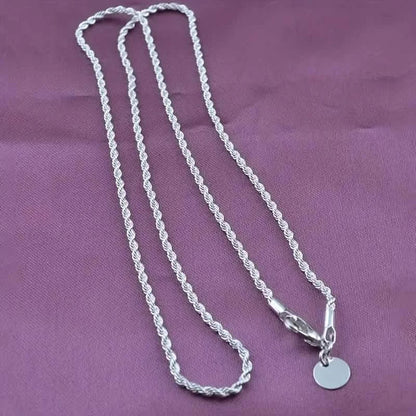 Twist Rope Chain Necklace Women&