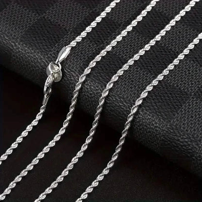 Twist Rope Chain Necklace Women&