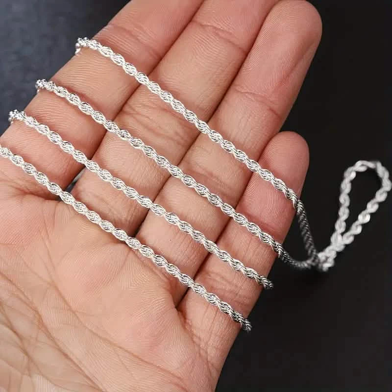 Twist Rope Chain Necklace Women&