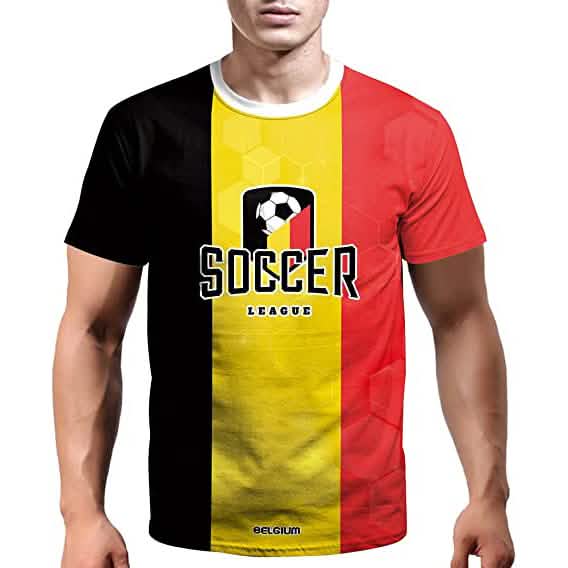 World Cup 2022 Soccer Jersey Women &amp; Mens Football T-Shirts Belgium