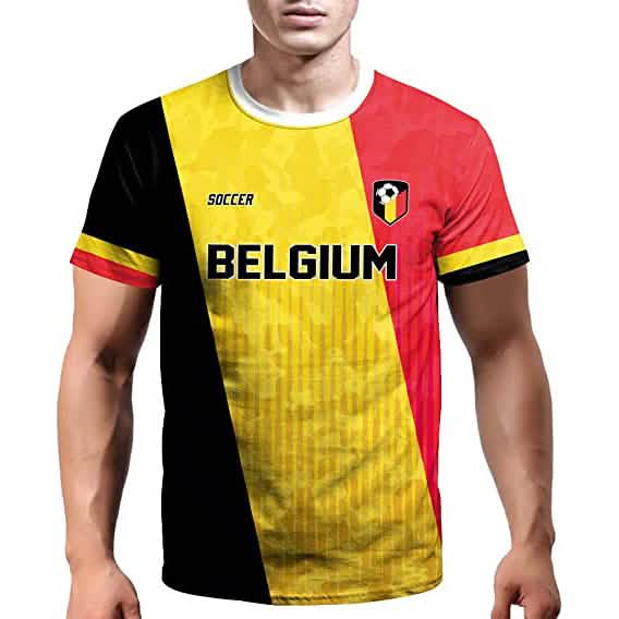 World Cup 2022 Soccer Jersey Women &amp; Mens Football T-Shirts Belgium