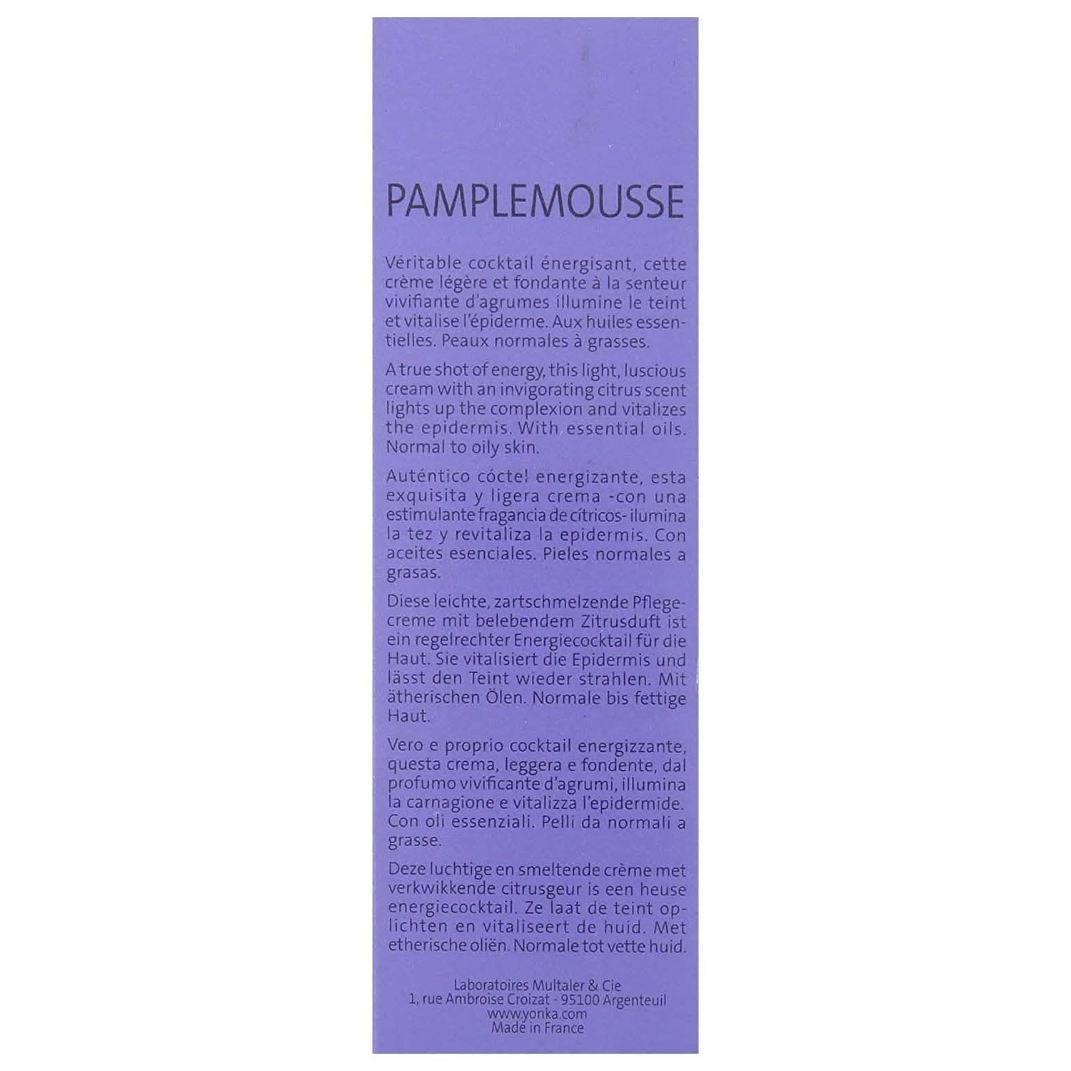 Yon-Ka Paris Pamplemousse Creme PNG for Normal to Oily Skin - 50 ml